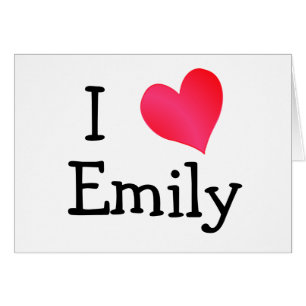 Cartão Eu amo Emily