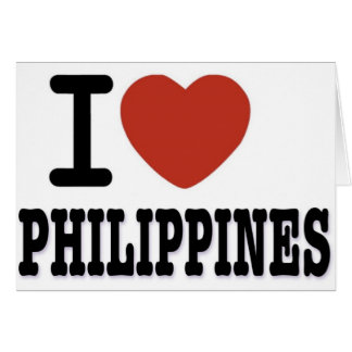 CARTÃO EU AMO FILIPINAS
