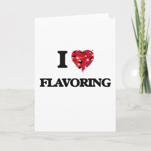 Cartão Eu amo Flavoring