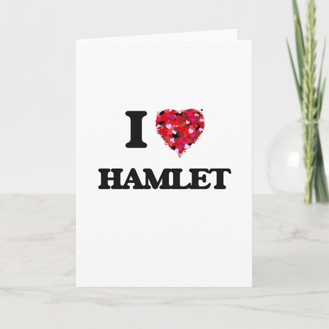 Cartão Eu Amo Hamlet (Frente)