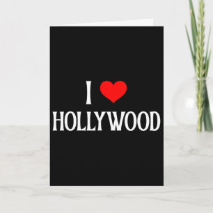 Cartão Eu Amo Hollywood Eu Adoro Hollywood Viagens de Fér