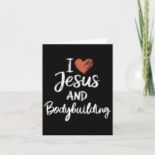 Cartão Eu Amo Jesus E Cristo Religioso Cristão