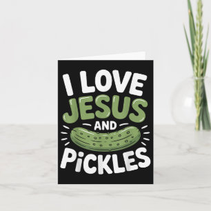 Cartão Eu Amo Jesus E Picles