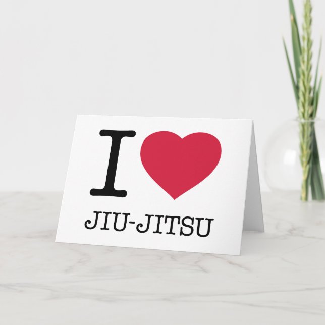 CARTÃO EU AMO JIU JITSU (Frente)