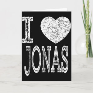 Cartão Eu Amo Jonas Valentine Namorado Filho Menino Coraç