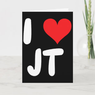Cartão Eu Amo Jt - Coração - Nome