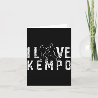 Cartão Eu Amo Kempo Karate Artes Marciais Shaolin Kenpo