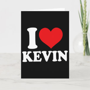 Cartão Eu Amo Kevin Heart Nome