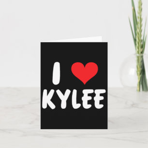 Cartão Eu Amo Kylee - Coração - Nome