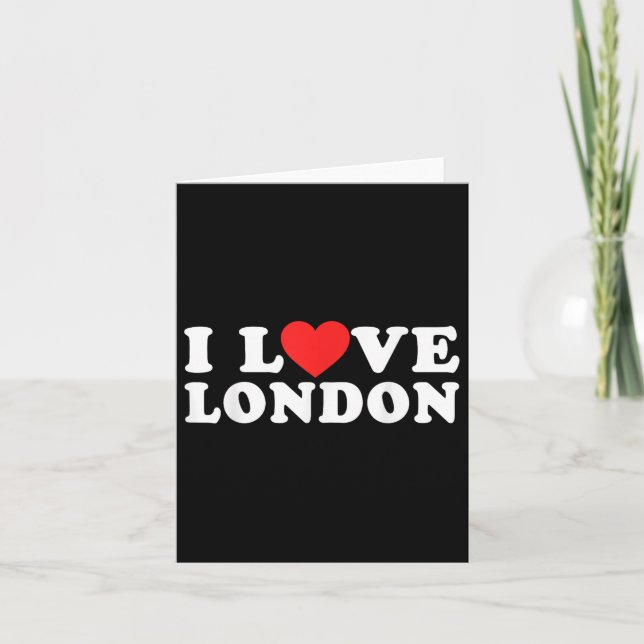 Cartão Eu Amo Londres  (Frente)