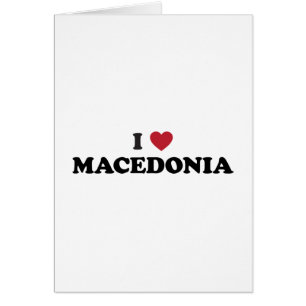 Cartão Eu amo Macedónia