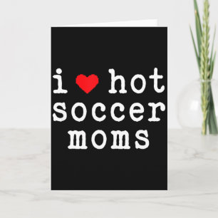 Cartão Eu Amo Mães de Futebol Quentes Piada Coração Verme