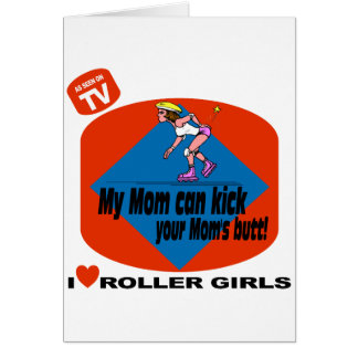 Cartão Eu amo meninas do rolo