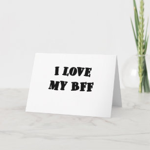 Cartão Eu amo meu BFF