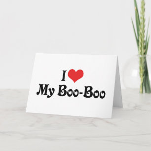 Cartão Eu Amo Meu Boo Boo