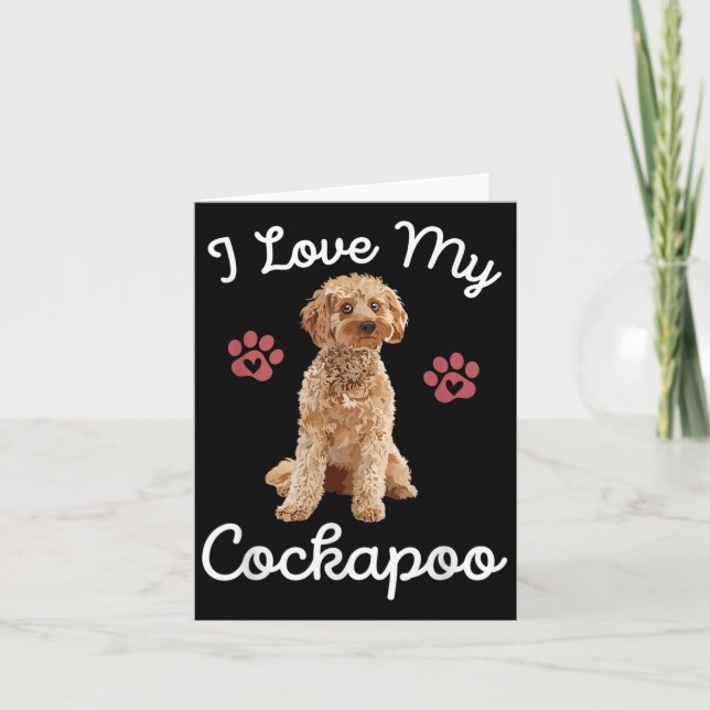 Cartão Eu Amo Meu Cachorro Apoo Mãe Engraçada Citação Pet (Frente)