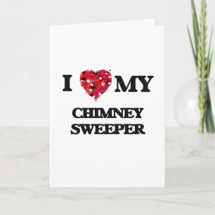 Cartão Eu amo meu Chimney Sweeper