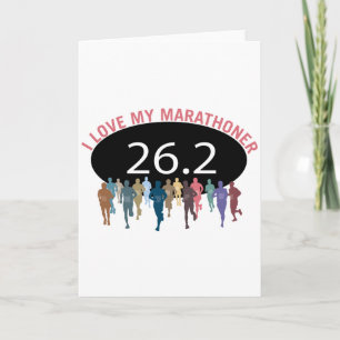 Cartão Eu amo meu Marathoner