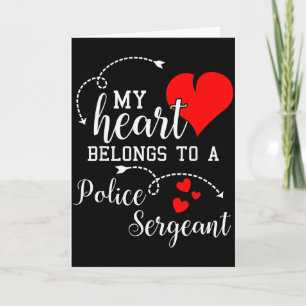 Cartão Eu Amo Meu Marido Sargento da Polícia Presentes Es