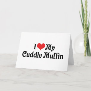 Cartão Eu Amo Meu Muffin de Abraço