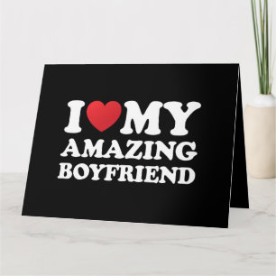 Cartão Eu Amo Meu Namorado Incrível Eu Adoro Meu Namorado