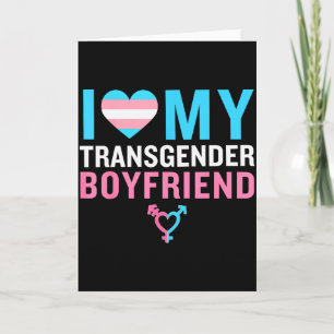 Cartão Eu Amo Meu Namorado Transgênero Orgulho Lgbt Valen