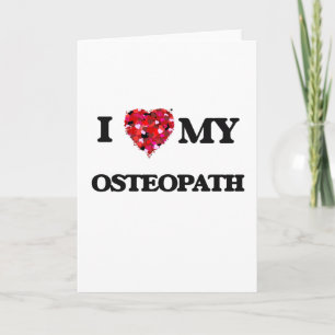 Cartão Eu amo meu Osteopath
