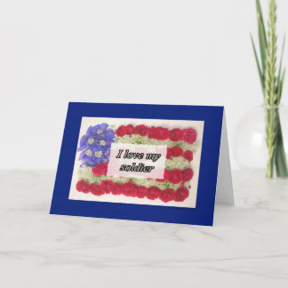 Cartão Eu amo meu soldado