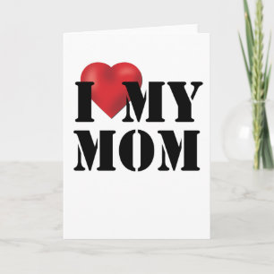 Cartão Eu Amo Minha Mãe