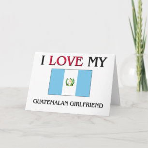 Cartão Eu amo minha Namorada guatemalteca