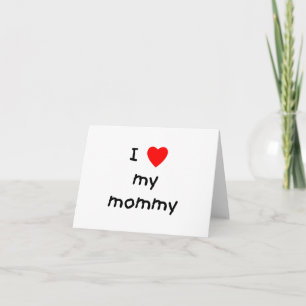 Cartão Eu amo minhas mamães