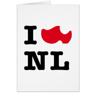 Cartão Eu amo NL, mim amo Holland