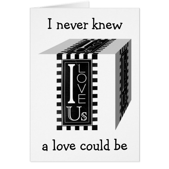 CARTÃO EU AMO-NOS. NUNCA SABIA QUE UM AMOR PODERIA SER TÃ (Frente)