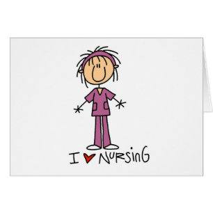 Cartão Eu amo nutrir o camiseta e os presentes