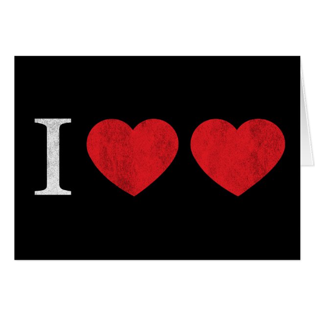 Cartão Eu amo o amor (Frente Horizontal)