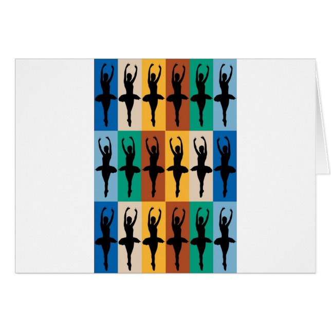 Cartão Eu amo o balé (Frente Horizontal)