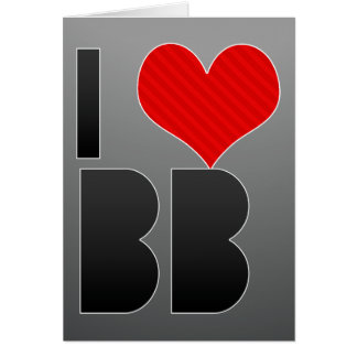 Cartão Eu amo o BB