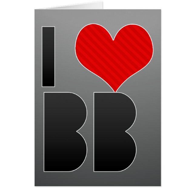 Cartão Eu amo o BB (Frente)