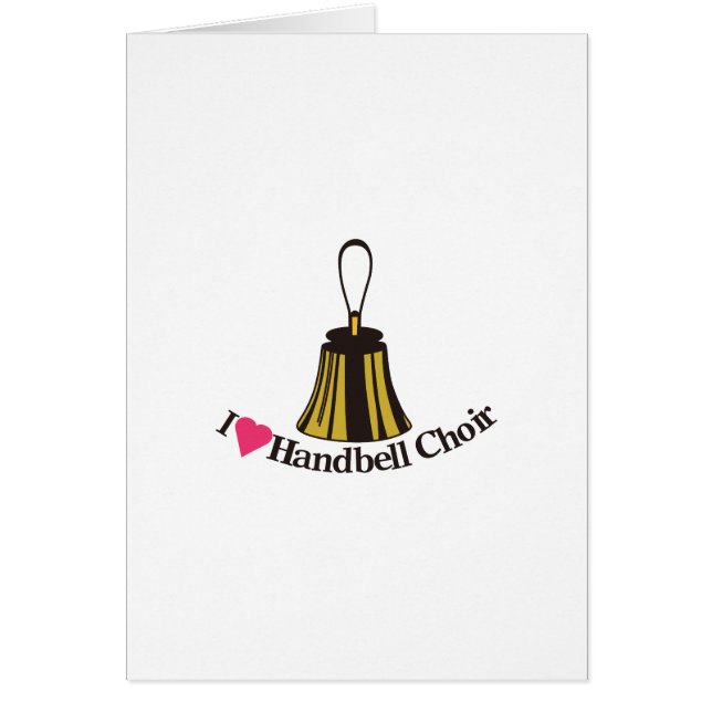 Cartão Eu amo o coro do sino (Frente)