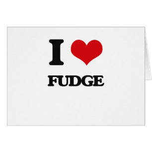Cartão Eu amo o Fudge
