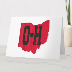 Cartão Eu Amo O Meu Script Home De Ohio, Ohio Buckeye Sta