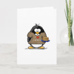 Cartão Eu amo o pinguim dos Latkes<br><div class="desc">Um pinguim do feriado do divertimento apenas para o Hanukkah. Mostre fora seu espírito do feriado com este pinguim loving do latke bonito.</div>