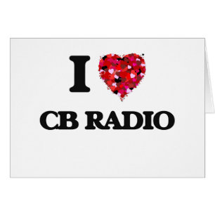 Cartão Eu amo o rádio dos Cb
