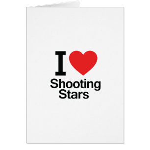 Cartão Eu amo o Shooting Stars