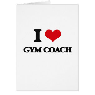 Cartão Eu amo o treinador do Gym