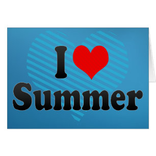Cartão Eu amo o verão