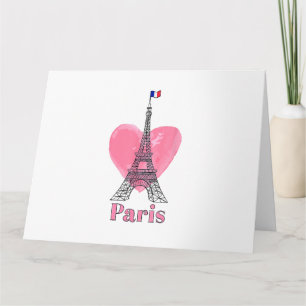Cartão Eu Amo Paris Torre Eiffel França Presente