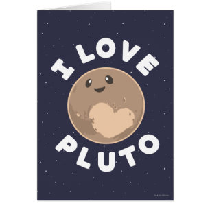Cartão Eu amo Pluto