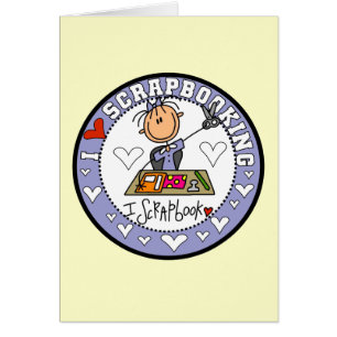 Cartão Eu amo Scrapbooking