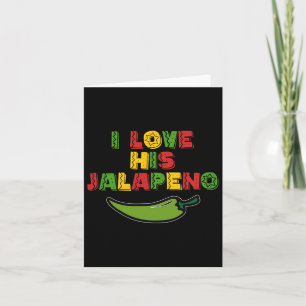 Cartão Eu Amo Seu Jalapeno Eu Amo Seus Tacos Cinco Engraç